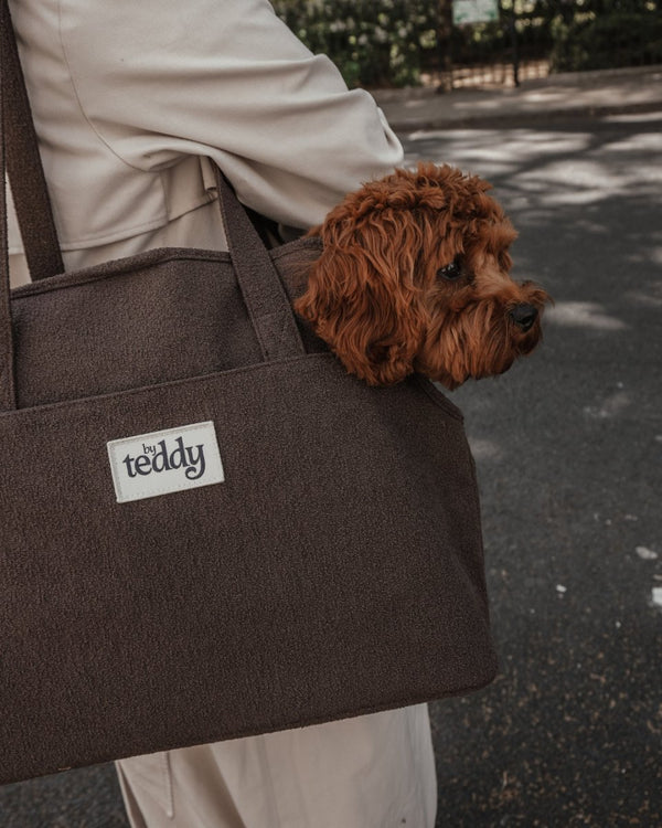 By Teddy Bouclé Pet Carrier | 2-in-1-Pet Carrier-By Teddy- Silver Circle Pets