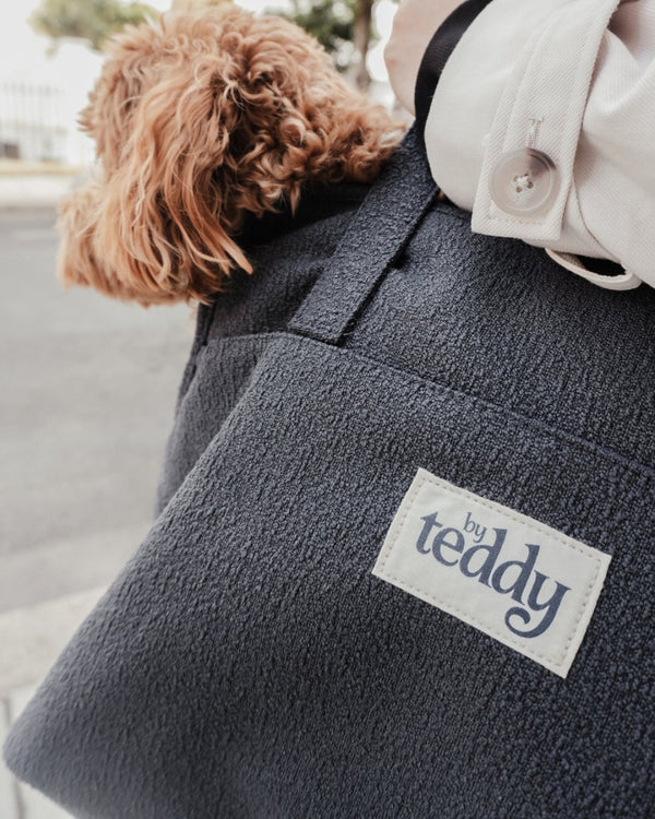 By Teddy Bouclé Pet Carrier | 2-in-1-Pet Carrier-By Teddy- Silver Circle Pets