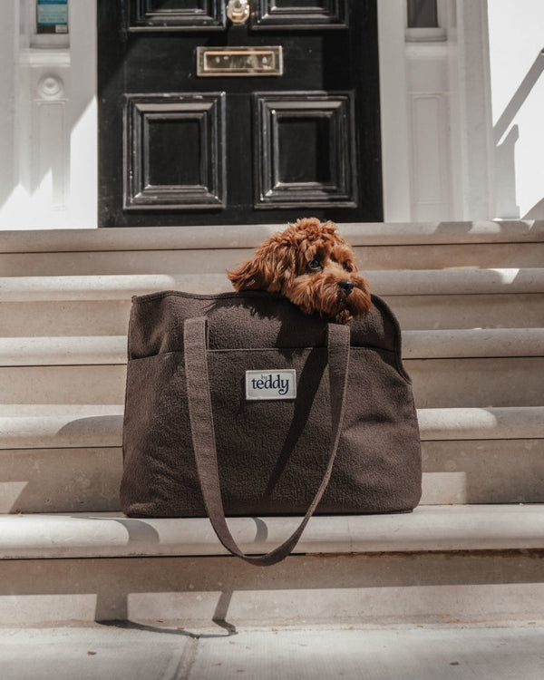By Teddy Bouclé Pet Carrier | 2-in-1-Pet Carrier-By Teddy- Silver Circle Pets