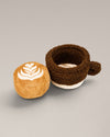 By Teddy Flat White Coffee Cup Dog Toy-Dog Toy-By Teddy- Silver Circle Pets