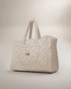 By Teddy Quilted Pet Settle Mat Tote | 2-in-1 | Sherpa - Silver Circle Pets- Silver Circle Pets