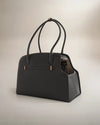By Teddy The Studio Pet Carrier | Premium Vegan Leather Dog Carrier-Pet Carrier-By Teddy- Silver Circle Pets