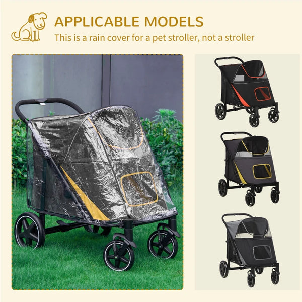 PawHut 167V Foldable Large Pet Stroller