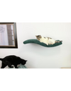 Cat's Atelier Metal Base Cat Wall Shelf | WAVE 95 cm Unymmetrical Left
