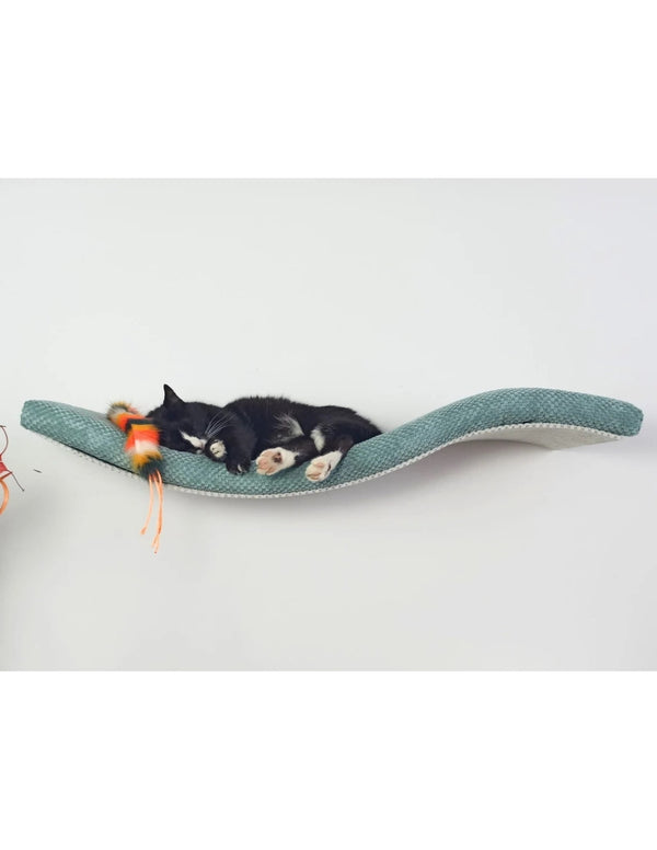 Cat's Atelier Cat Shelf | Playful Curve Left 95 cm