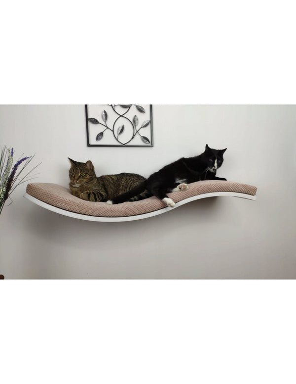 Cat's Atelier Cat Shelf | The Wavey Retreat 95 cm-Cat Shelf-Cat's Atelier- Silver Circle Pets
