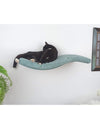 Cat's Atelier Cat Wall Shelf | Playful Curve Left 75 cm-Cat Shelf-Cat's Atelier- Silver Circle Pets