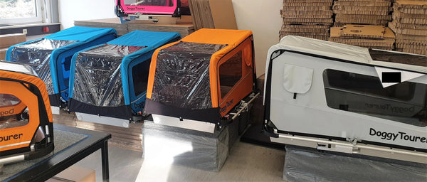 Doggy Tourer Beethoven XL Dog Bike Trailer-Dog Bike Trailer-Doggy Tourer- Silver Circle Pets