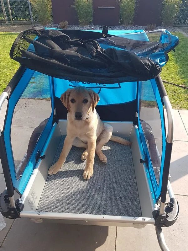 Doggy Tourer Idefix Small Dog Bike Trailer-Dog Bike Trailer-Doggy Tourer- Silver Circle Pets