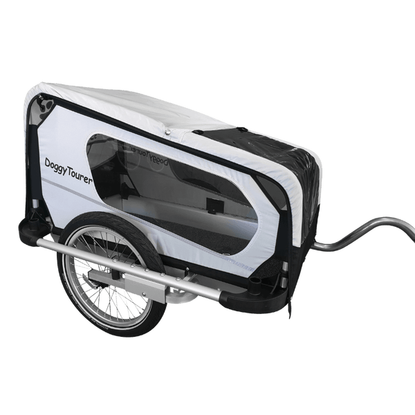Doggy Tourer Idefix Small Dog Bike Trailer-Dog Bike Trailer-Doggy Tourer- Silver Circle Pets