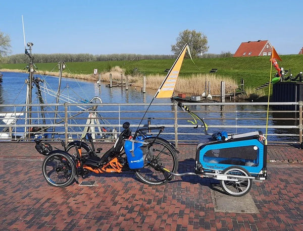 Doggy Tourer Idefix Small Dog Bike Trailer-Dog Bike Trailer-Doggy Tourer- Silver Circle Pets
