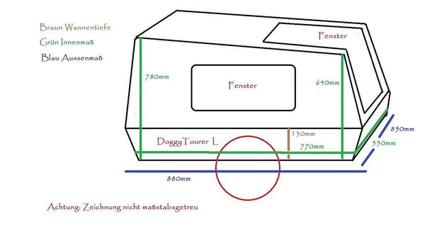 Doggy Tourer Marley Large Dog Bike Trailer-Dog Bike Trailer-Doggy Tourer- Silver Circle Pets
