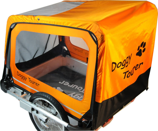 Doggy Tourer Marley Large Dog Bike Trailer-Dog Bike Trailer-Doggy Tourer- Silver Circle Pets