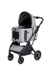 FikaGO Agile 2 Pet Stroller | Auto One-Second Fold-Pet Strollers-FikaGo- Silver Circle Pets