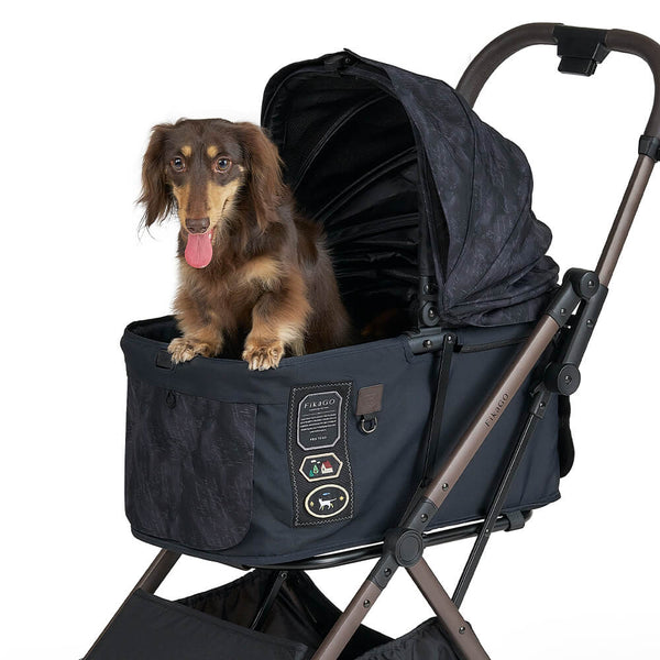FikaGO Free To Go 2.5 Interchangeable Fabric + Canopy Set-Pet Stroller Accessories-FikaGo- Silver Circle Pets