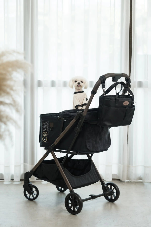 FikaGO FREE TO GO 2.5 Pet Stroller | Auto One-Second Fold-Pet Strollers-FikaGo- Silver Circle Pets