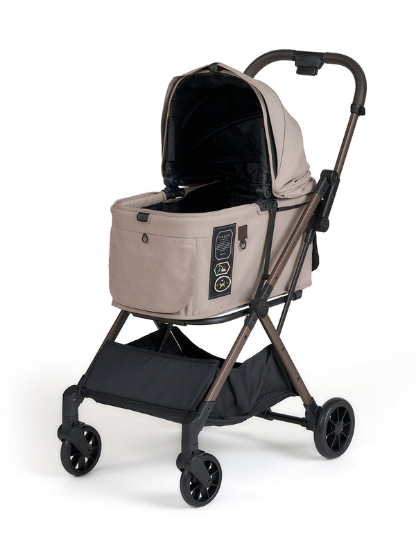 FikaGO FREE TO GO 2.5 Pet Stroller | Auto One-Second Fold-Pet Strollers-FikaGo- Silver Circle Pets