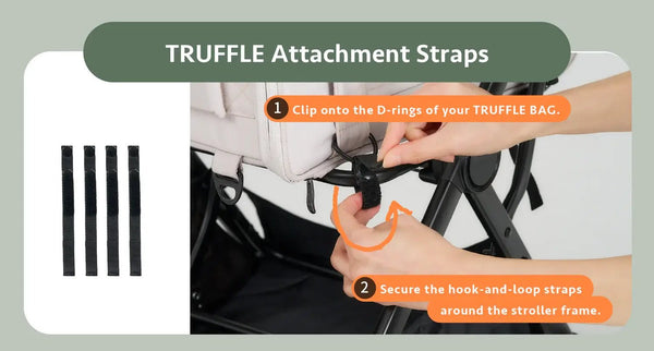 FikaGO GO Straps β Truffle and Truffle Plus Connector Kit-Pet Stroller Accessories-FikaGo- Silver Circle Pets