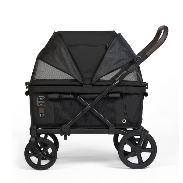 FikaGO KROSS Large Pet Wagon | 100kg Capacity Push & Pull System-Pet Strollers-FikaGo- Silver Circle Pets