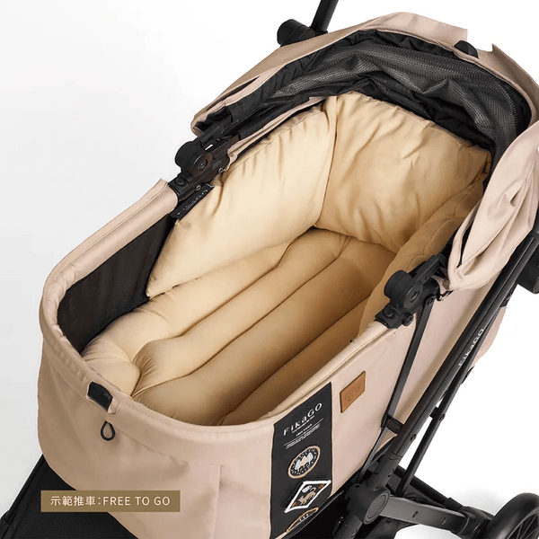 FikaGO Mushroom Pet Stroller Pillow & Curve Cushion-Pet Stroller Accessories-FikaGo- Silver Circle Pets