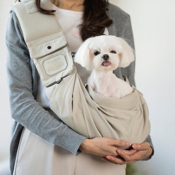 FikaGO Sling Pet Carrier-Pet Carrier-FikaGo- Silver Circle Pets