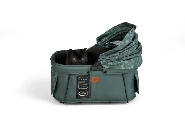 FikaGO Sway 2 Pet Carrier | 3-in-1 Car Seat & Stroller-Pet Carrier-FikaGo- Silver Circle Pets