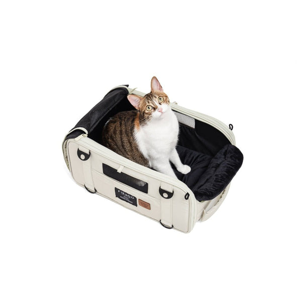 FikaGO Truffle | 6-in-1 Folding Pet Carrier | Airline Approved-Pet Carrier-FikaGo- Silver Circle Pets