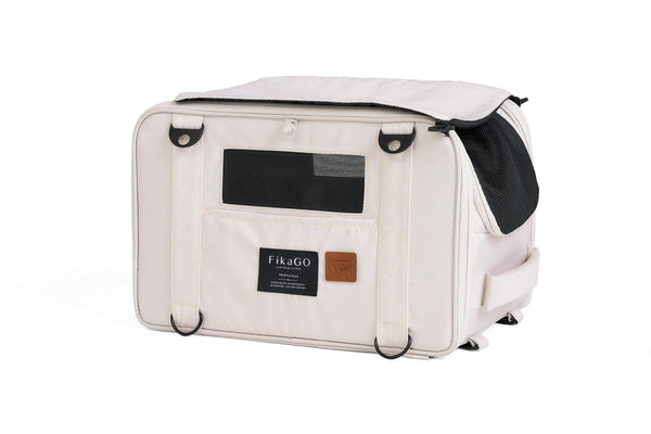 FikaGO Truffle Plus | 6-in-1 Folding Pet Carrier-Pet Carrier-FikaGo- Silver Circle Pets
