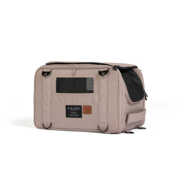 FikaGO Truffle Plus | 6-in-1 Folding Pet Carrier-Pet Carrier-FikaGo- Silver Circle Pets