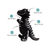 Fringe Studio Trick Rawr Treat Plush Dog Toy | Glow-in-the-Dark-Dog Toy-Fringe Studio- Silver Circle Pets