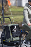Hamax Pluto Multi-functional Dog Stroller & Dog Bike Trailer | Medium-Pet Strollers-Hamax- Silver Circle Pets