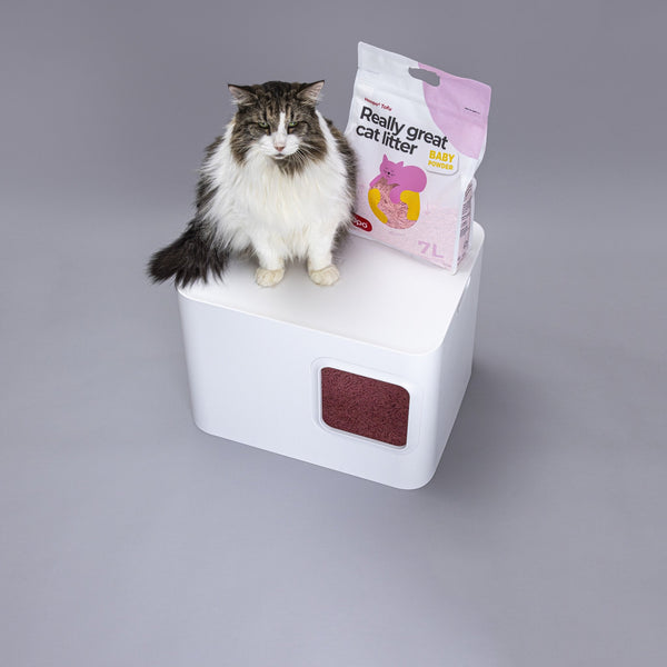 Hoopo Tofu Baby Powder Cat Litter | 7L, 17L-Cat Litter-Hoopo- Silver Circle Pets