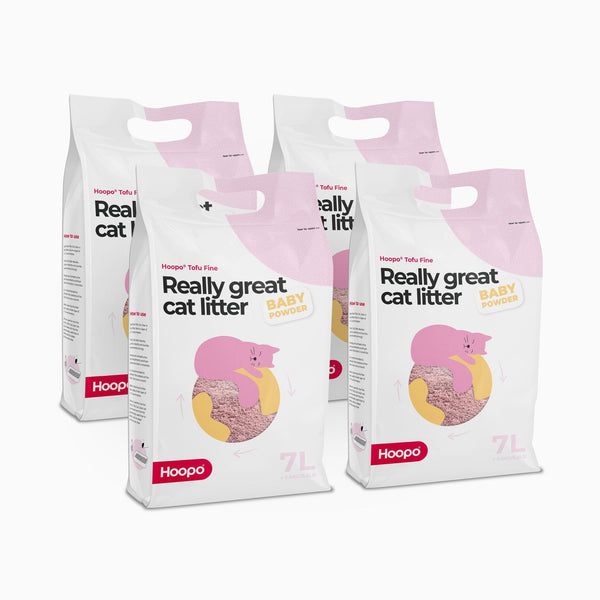 Hoopo Tofu Fine Baby Powder Cat Litter | 7L, 17L-Cat Litter-Hoopo- Silver Circle Pets