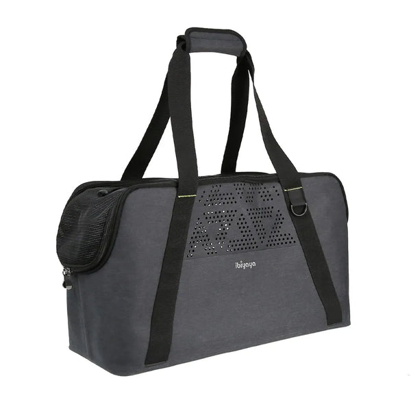 Ibiyaya Breezy Wanderer Dachshund Tote Bag | Airline Approved - Ibiyaya- Silver Circle Pets