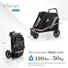 Ibiyaya Grand Cruiser Large Dog Stroller | + Included Supportive Cushion-Pet Strollers-Ibiyaya- Silver Circle Pets