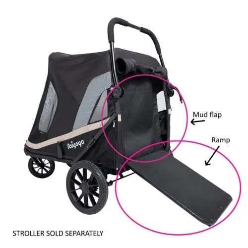 Ibiyaya Grand Cruiser Large Dog Stroller | + Included Supportive Cushion-Pet Strollers-Ibiyaya- Silver Circle Pets
