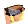 Ibiyaya Kraft Pa-purrr Canvas Pet Carrier-Pet Carrier-Ibiyaya- Silver Circle Pets