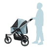 Ibiyaya The Beast Dog Jogging Stroller-Pet Strollers-Ibiyaya- Silver Circle Pets