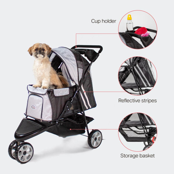 InnoPet All Terrain Dog Pram-Pet Strollers-Innopet- Silver Circle Pets
