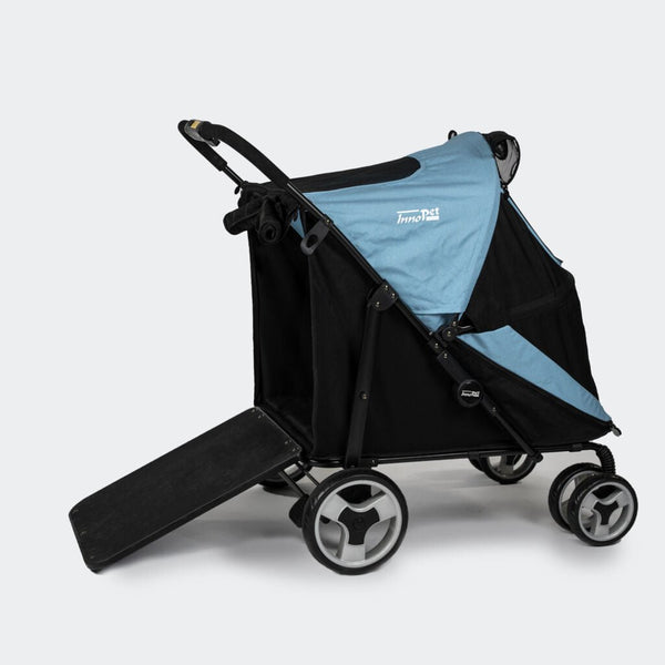 InnoPet Mamut XL Dog Pram with Free Rain Cover + Organiser-Pet Strollers-Innopet- Silver Circle Pets