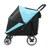 InnoPet Mamut XL Dog Pram with Free Rain Cover + Organiser-Pet Strollers-Innopet- Silver Circle Pets