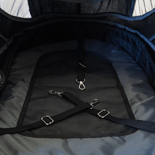 InnoPet Sporty Deluxe Pet Pram & Dog Bike Trailer with Free Rain Cover-Pet Strollers-Innopet- Silver Circle Pets