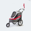 InnoPet Sporty Deluxe Pet Pram & Dog Bike Trailer with Free Rain Cover-Pet Strollers-Innopet- Silver Circle Pets
