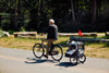 InnoPet Sporty Deluxe Pet Pram & Dog Bike Trailer with Free Rain Cover-Pet Strollers-Innopet- Silver Circle Pets