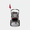 InnoPet Sporty Deluxe Pet Pram & Dog Bike Trailer with Free Rain Cover-Pet Strollers-Innopet- Silver Circle Pets
