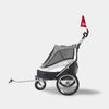 InnoPet Sporty Deluxe Pet Pram & Dog Bike Trailer with Free Rain Cover-Pet Strollers-Innopet- Silver Circle Pets