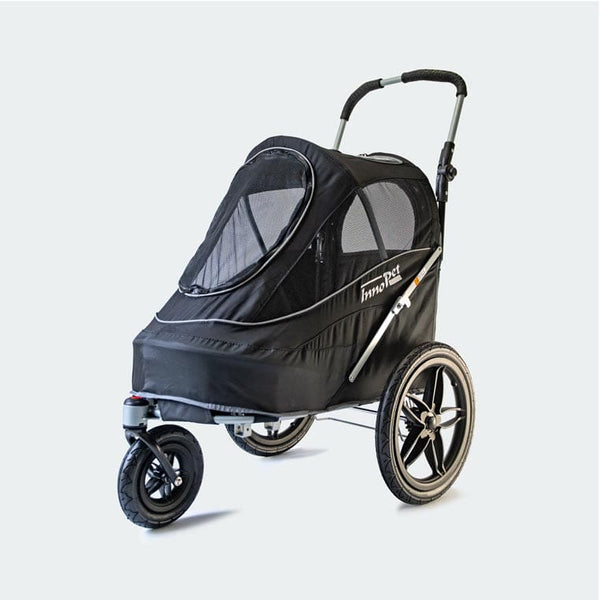 InnoPet Sporty EVR Dog Stroller & Bike Trailer | Free Rain Cover + Tow Bar-Pet Strollers-Innopet- Silver Circle Pets