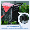 PawHut 167V Foldable Large Pet Stroller Rain Cover