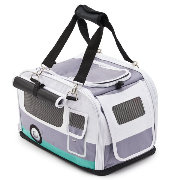 Kittyrama Waterproof Cat Carrier & Hideaway | Airline-Approved-Cat Carrier-Kittyrama- Silver Circle Pets