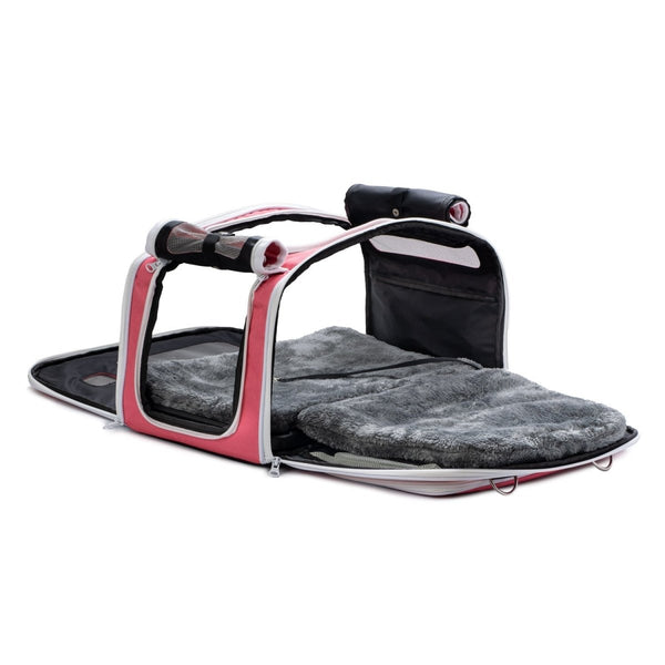 Kittyrama Waterproof Cat Carrier & Hideaway | Airline-Approved-Cat Carrier-Kittyrama- Silver Circle Pets